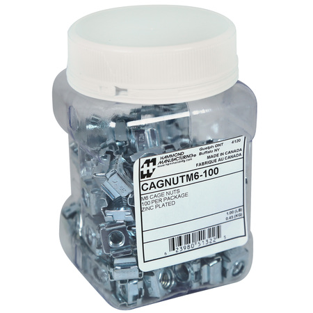 HAMMOND M6 Cagnuts, 100-Count CAGNUTM6-100